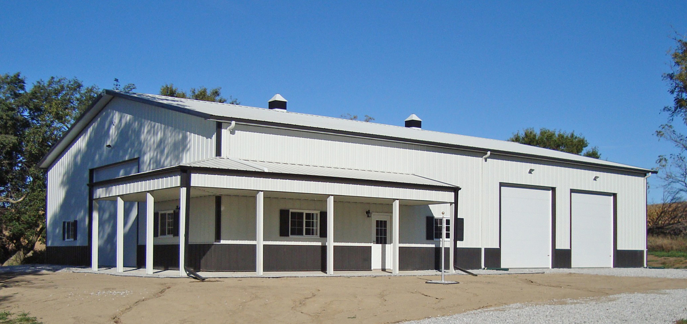 Suburban Pole Barn Garages and Sheds