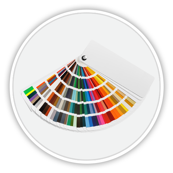 Illustration of a color wheel